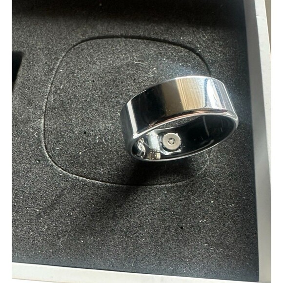 JYouPro R3 Smart Ring Fitness Tracker Wearable Size 18 (8)  Unisex Silver - Picture 2 of 7